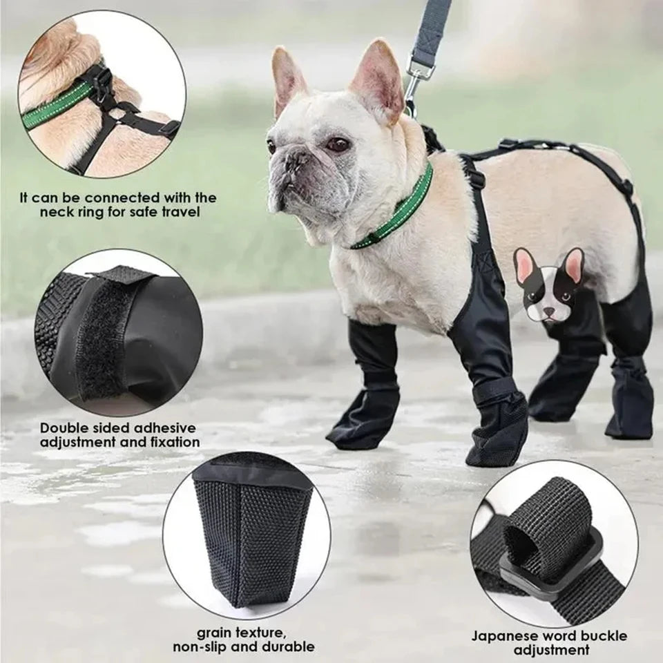 Adjustable Waterproof Dog boots – Breathable Outdoor Shoes for dogs