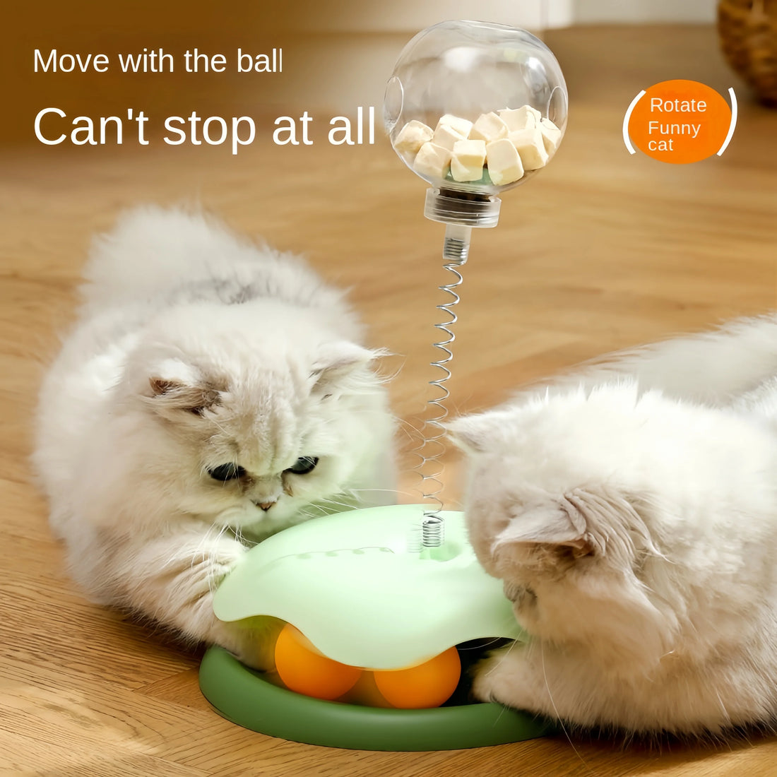 Cat Puzzle Food Leaking Ball Toy – Interactive Treat Dispenser & Slow Feeder for Cats & Dogs